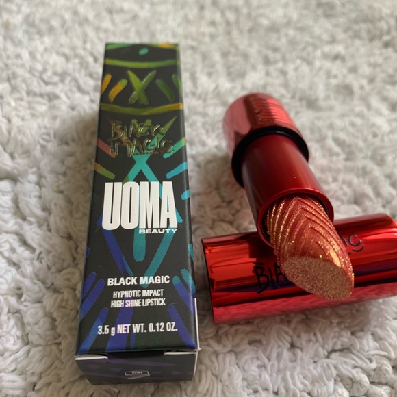 Uoma Beauty Savage Black Magic High Shine Lipstick Hypnotic Impact BNIB - Picture 2 of 12